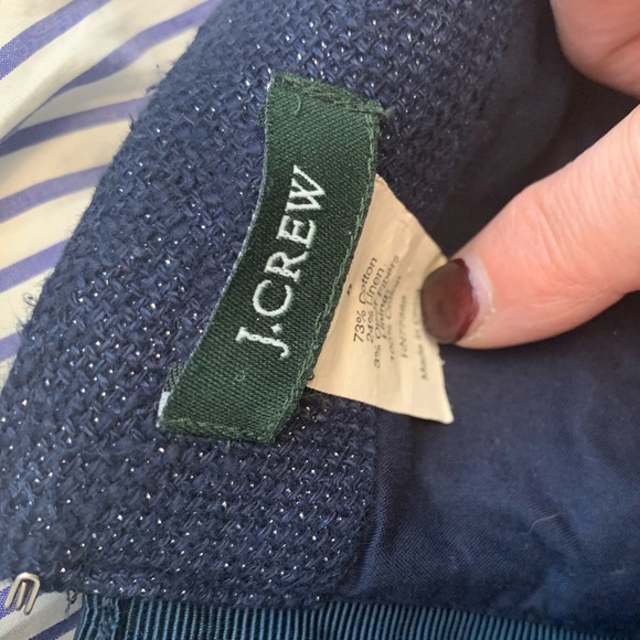 J. Crew Metallic Linen Mini Skirt - Picture 5 of 10